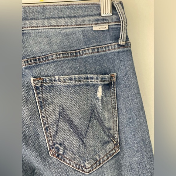 MOTHER The Mid Rise Dazzler Ankle Cut & Paste Womens Jeans - Picture 7 of 14